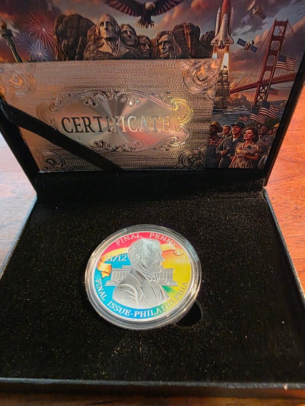 LINCOLN CENT FINAL ONE IN DISPLAY BOX
